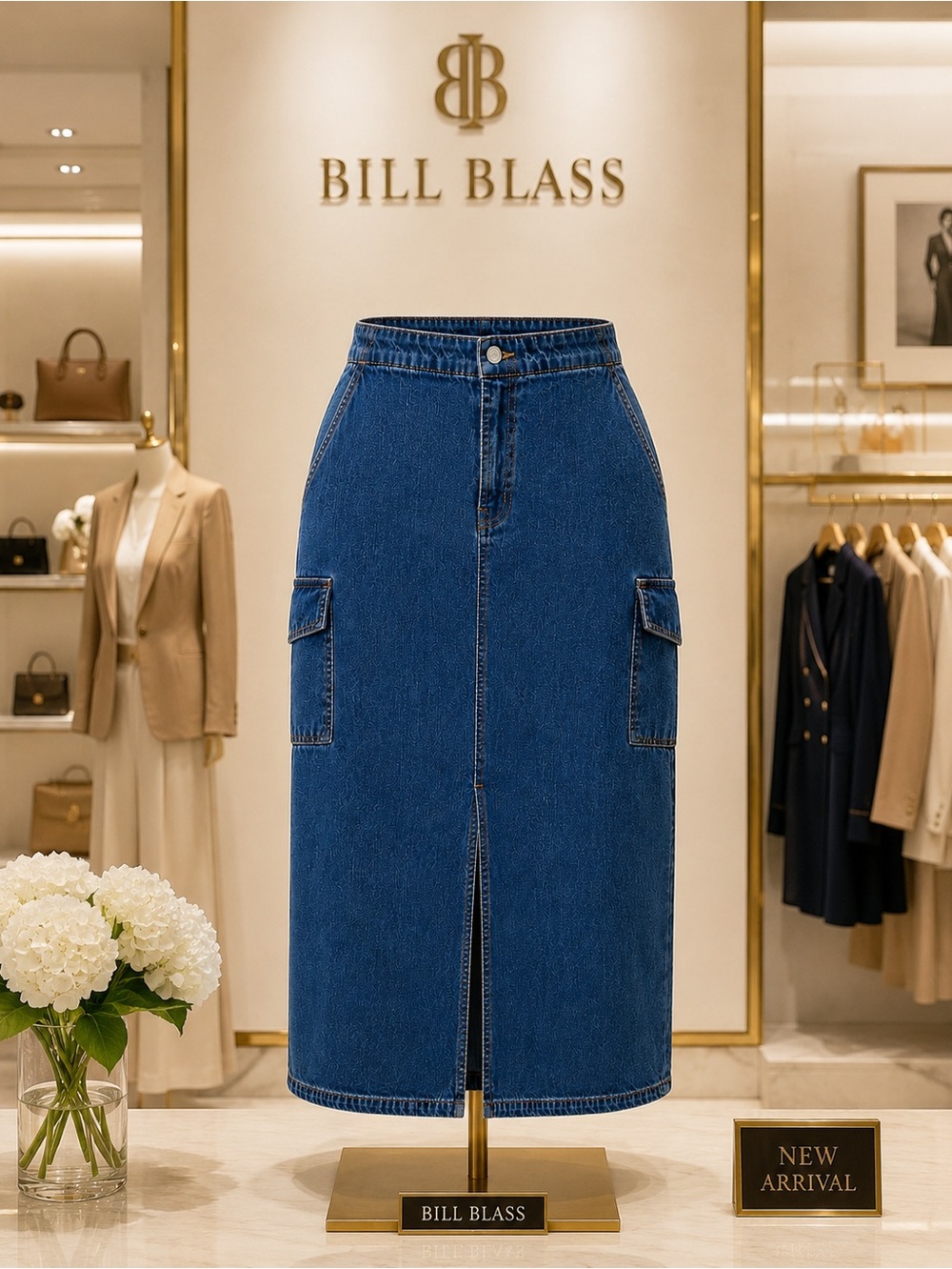 Bill Blass midi Pencil Skirt |Designer Classic sz12